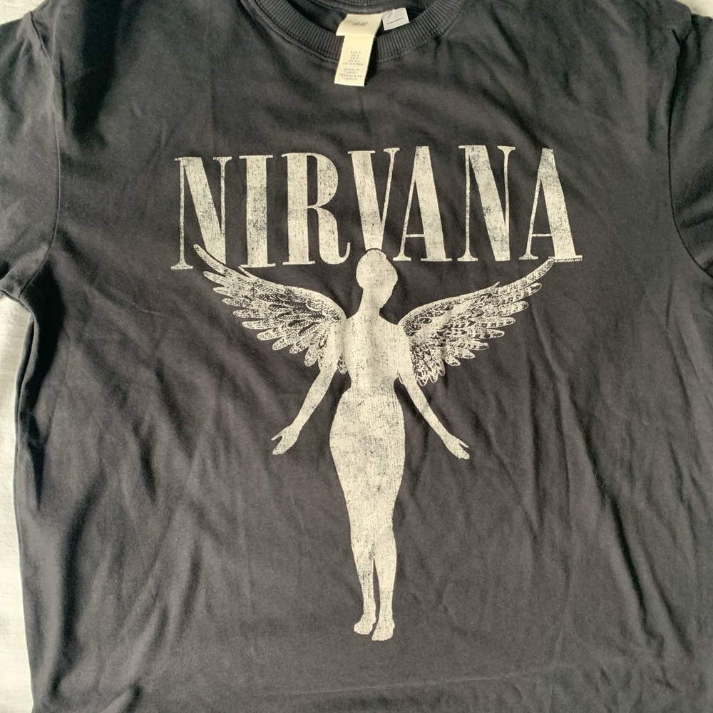 H&M Nirvana tee- size small- slightly oversized